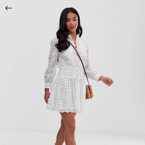 ASOS White Eyelet Dress
